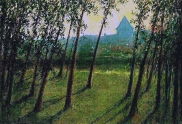 Schilderij getiteld "Stad Menen - Realis…" door Paul Gosselin, Origineel Kunstwerk, Olie