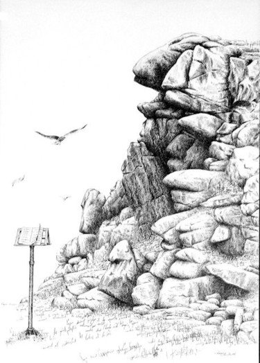 제목이 "Cantate armoricaine"인 그림 Pierre Fabry로, 원작, 다른