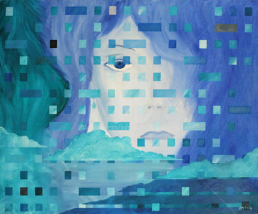 Peinture intitulée "FRAGMENTS DE VIE" par Jean-Marc Philippe (Jimpy), Œuvre d'art originale, Huile