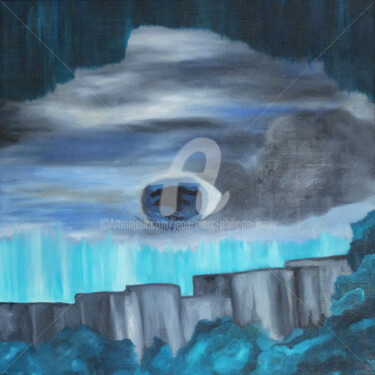 Peinture intitulée "L'OEIL DE ZARIA" par Jean-Marc Philippe (Jimpy), Œuvre d'art originale, Huile