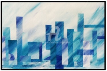 Peinture intitulée "LA DÉFENSE 02" par Jean-Marc Philippe (Jimpy), Œuvre d'art originale