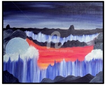 Peinture intitulée "LA FORCE DES TÉNÈBR…" par Jean-Marc Philippe (Jimpy), Œuvre d'art originale, Huile