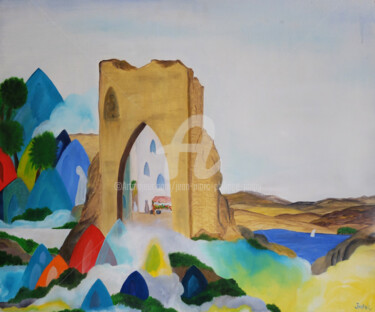 Peinture intitulée "LE MIRAGE" par Jean-Marc Philippe (Jimpy), Œuvre d'art originale, Huile
