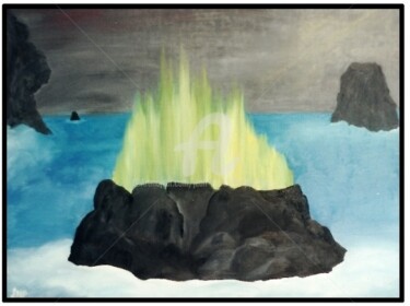 Peinture intitulée "LA MER DE XIRIUS" par Jean-Marc Philippe (Jimpy), Œuvre d'art originale