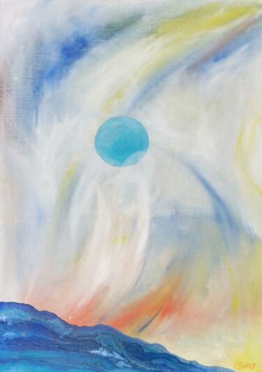 Painting titled "TOURBILLONS" by Jean-Marc Philippe (Jimpy), Original Artwork, Oil