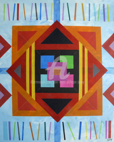 COULEURS BRÉSIL (1) Painting titled "COULEURS BRÉSIL (1)" by Jean-Marc Philippe (Jimpy), Original Artwork, Acrylic