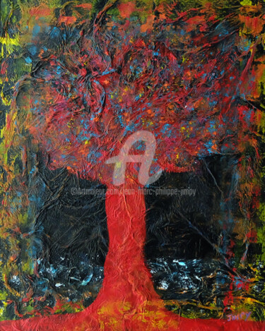 Peinture intitulée "L'ARBRE DE MUMBAY" par Jean-Marc Philippe (Jimpy), Œuvre d'art originale, Acrylique