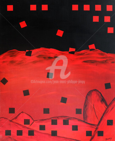 Peinture intitulée "LA FILLE DE MARS" par Jean-Marc Philippe (Jimpy), Œuvre d'art originale, Acrylique