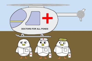 Drawing titled "Doctors for All Pon…" by Kai-Yu Sun, Original Artwork