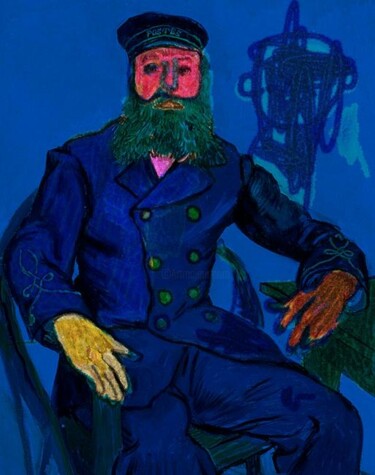 "LE FACTEUR ROULIN d…" başlıklı Kolaj Nicolas Malaize (Nicou) tarafından, Orijinal sanat