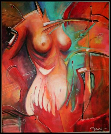 Peinture intitulée "carmen" par Gleisner, Œuvre d'art originale, Huile