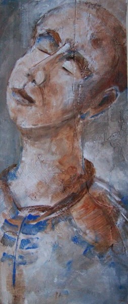 Peinture intitulée "fermer les yeux, te…" par Anne-Frédérique Ferret, Œuvre d'art originale