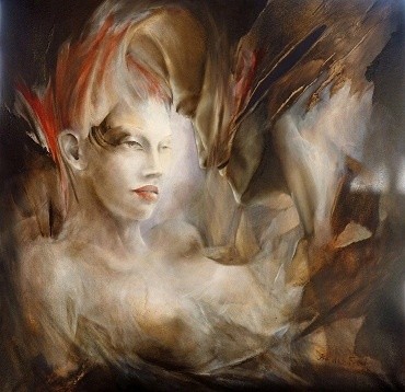 Painting titled "Utopie et chimère" by Isa De Fougeres, Original Artwork