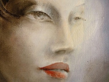Painting titled "détail Utopie et ch…" by Isa De Fougeres, Original Artwork