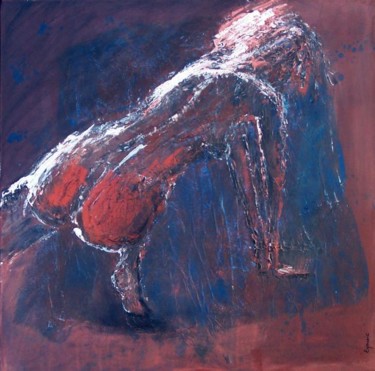Peinture intitulée "Nu de dos/C'est moi!" par Valérie Eymeric, Œuvre d'art originale