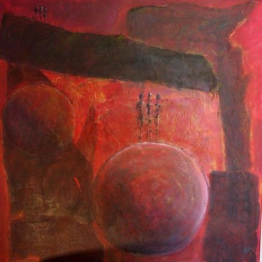 Peinture intitulée "Hangar, fatras, la…" par Valérie Eymeric, Œuvre d'art originale