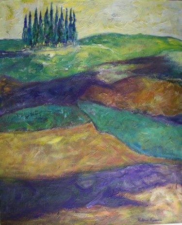 Painting titled "Provence" by Valérie Eymeric, Original Artwork