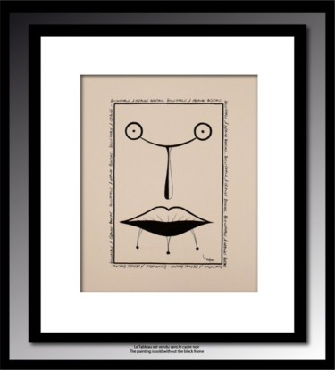 Peinture intitulée "Bicephale à Grande…" par Tehos, Œuvre d'art originale, Huile