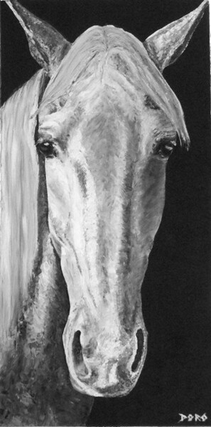 Peinture intitulée "La belle" par Madorssane, Œuvre d'art originale, Huile