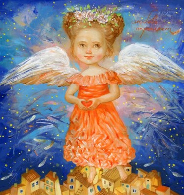Peinture intitulée "Love inspires /Любо…" par Natalia Derevianko, Œuvre d'art originale, Huile