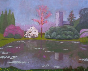 Peinture intitulée "English Fantasy Lan…" par Alan Embrée Osler, Œuvre d'art originale, Huile