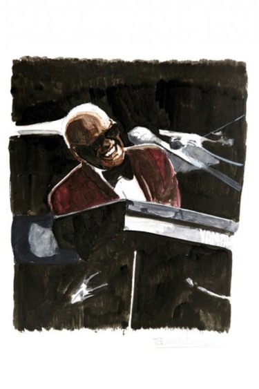 绘画 标题为“Ray Charles” 由Stefano Davidson, 原创艺术品
