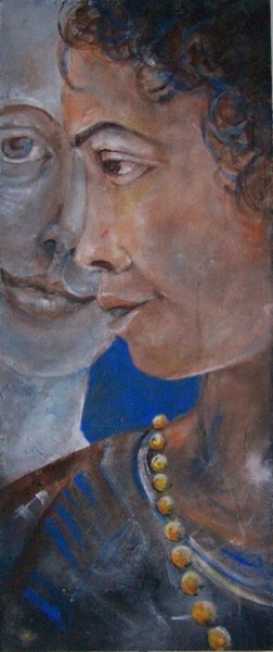 Peinture intitulée ".... Ecoute-voir...." par Anne-Frédérique Ferret, Œuvre d'art originale, Autre