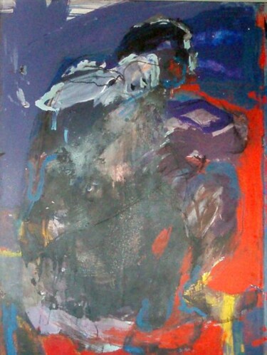 Peinture intitulée "rouge" par Catherine Monmarson, Œuvre d'art originale