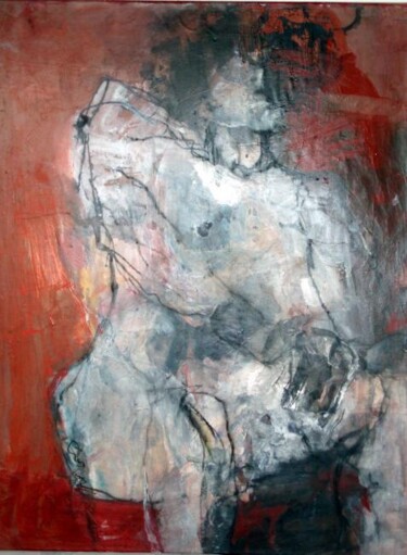 Peinture intitulée "terre brulée" par Catherine Monmarson, Œuvre d'art originale