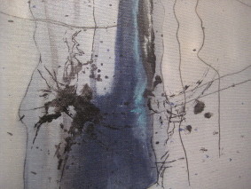 Peinture intitulée "Evasion III (détail)" par Arlette Loubet, Œuvre d'art originale