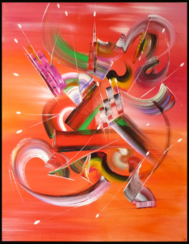 Peinture abstraite TRANSPARENCE Painting titled "Peinture abstraite…" by Martine Belfodil, Original Artwork, Acrylic