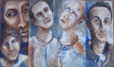 Peinture intitulée "... Ecouter ensembl…" par Anne-Frédérique Ferret, Œuvre d'art originale, Autre