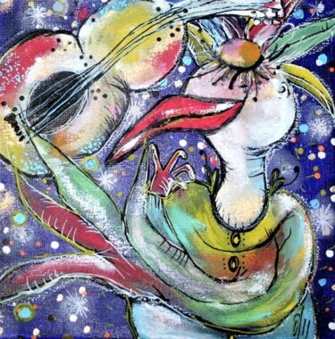 Peinture intitulée "1_20x20.jpg" par Emilie Teillaud, Œuvre d'art originale