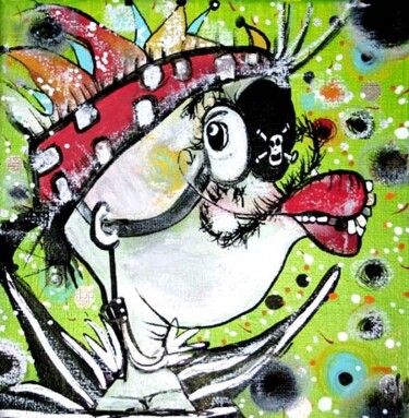 Peinture intitulée "Robin, mon petit pi…" par Emilie Teillaud, Œuvre d'art originale