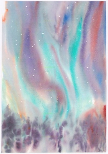 Painting titled "Juste un grain de p…" by Mijo Chambon, Original Artwork, Watercolor