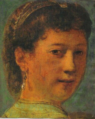 Digital Arts titled "PORTRAIT  DE SASKIA" by Nicolas Malaize (Nicou), Original Artwork