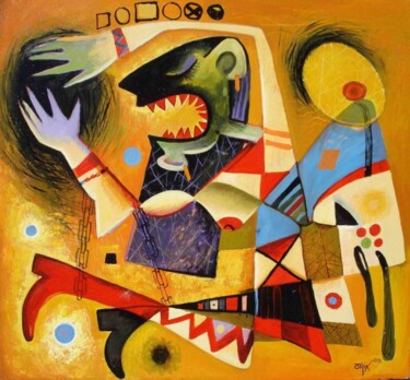Desperation Malerei mit dem Titel "Desperation" von Kaola Oty, Original-Kunstwerk, Öl