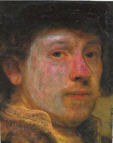Digital Arts titled "AUTOPORTRAIT DE REM…" by Nicolas Malaize (Nicou), Original Artwork