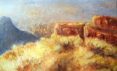 Peinture intitulée "Enchantement..." par Isabelle Corthay, Œuvre d'art originale, Acrylique Monté sur Châssis en bois