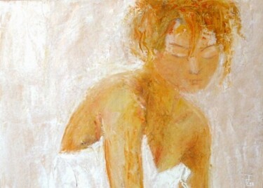 Peinture intitulée "Femme" par Isabelle Corthay, Œuvre d'art originale, Huile