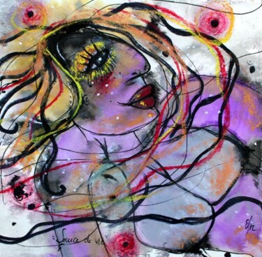 Dessin intitulée "Source de vie" par Emilie Teillaud, Œuvre d'art originale