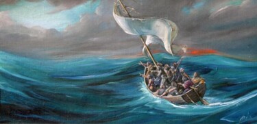 Tekening getiteld "THE STORM" door Robin Mols, Origineel Kunstwerk