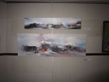 Painting titled "Exposition Cité de…" by Christelle Veron Cherbonnier, Original Artwork