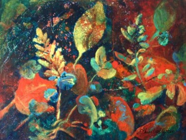 Painting titled "Odeurs d'automne" by Nicole Ethier-Vallières, Original Artwork