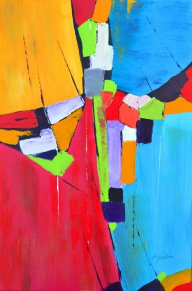Peinture intitulée "dialogue" par Jean-Louis Gaillard, Œuvre d'art originale, Acrylique Monté sur Châssis en bois