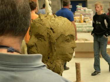 Sculpture titled "dessin_(30).jpg" by Gustave Lafond / Stavio, Original Artwork, Terra cotta