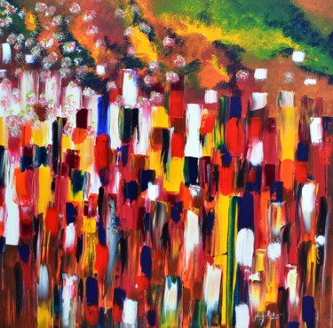 Painting titled "rosée printanière" by Jean-Louis Gaillard, Original Artwork, Acrylic