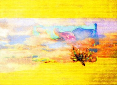 Arts numériques intitulée "Désert" par Emma Laroche, Œuvre d'art originale, Peinture numérique
