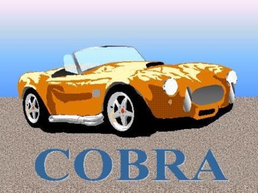 Dessin intitulée "shelby cobra 1967" par Dany Beaudry, Œuvre d'art originale