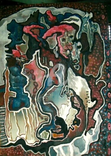Peinture intitulée "A intituler" par Armand Pascal Aniambossou, Œuvre d'art originale
